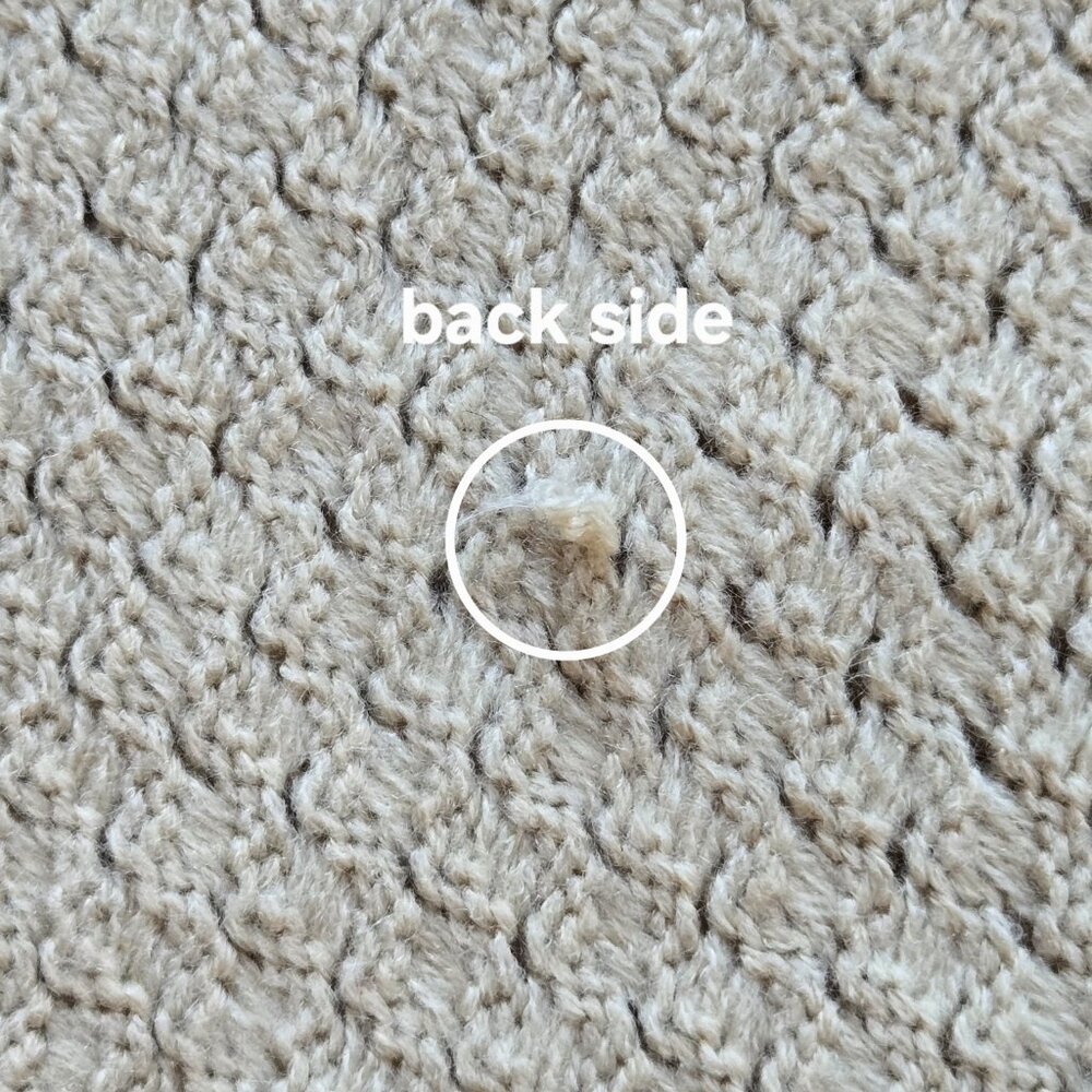 Organic Work Cashmere Basketweave Scarf Natural/Oatmeal - Picture 10 of 12